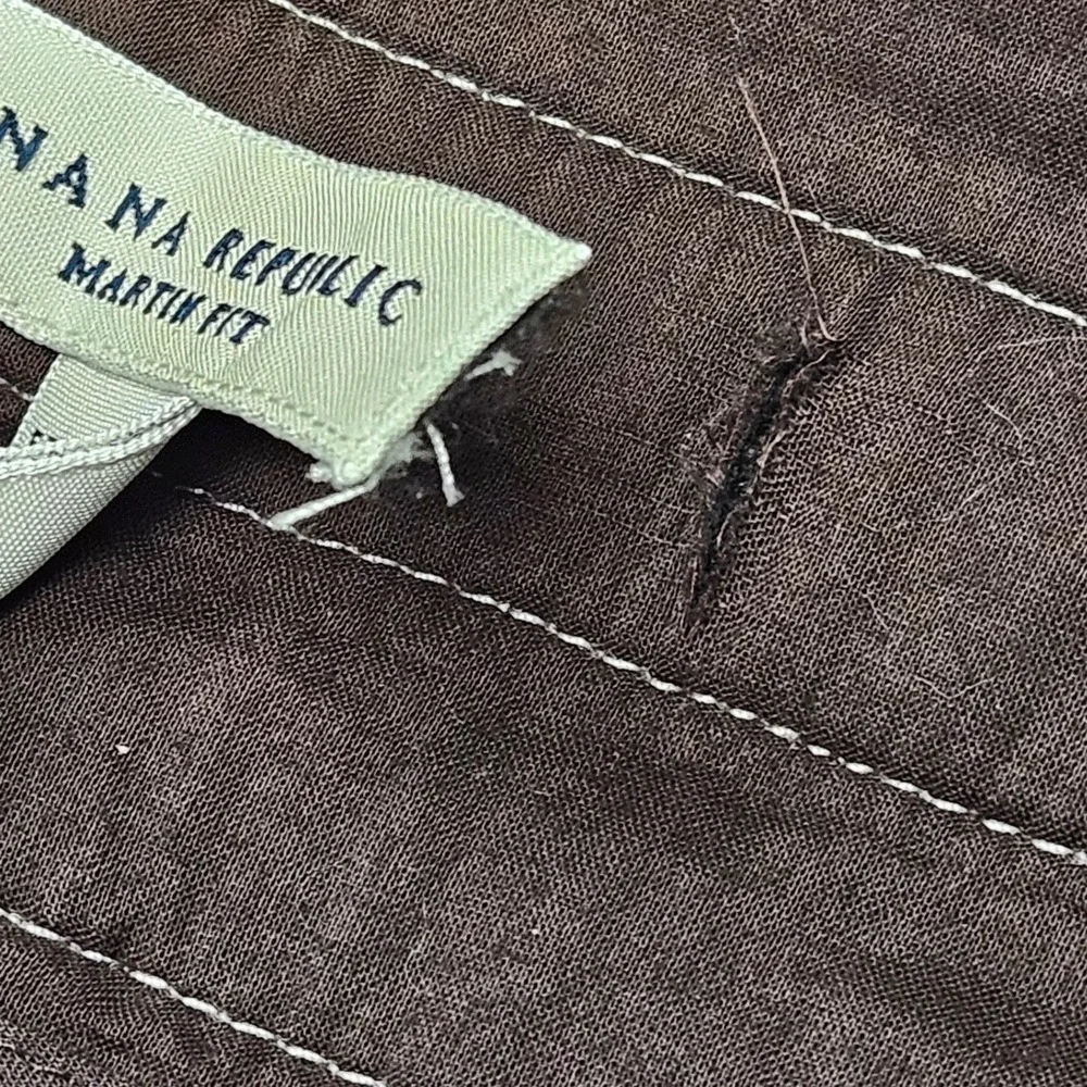 Banana Republic Martin Fit Wide Leg Pants Womens 6 Taupe Career Trousers‎